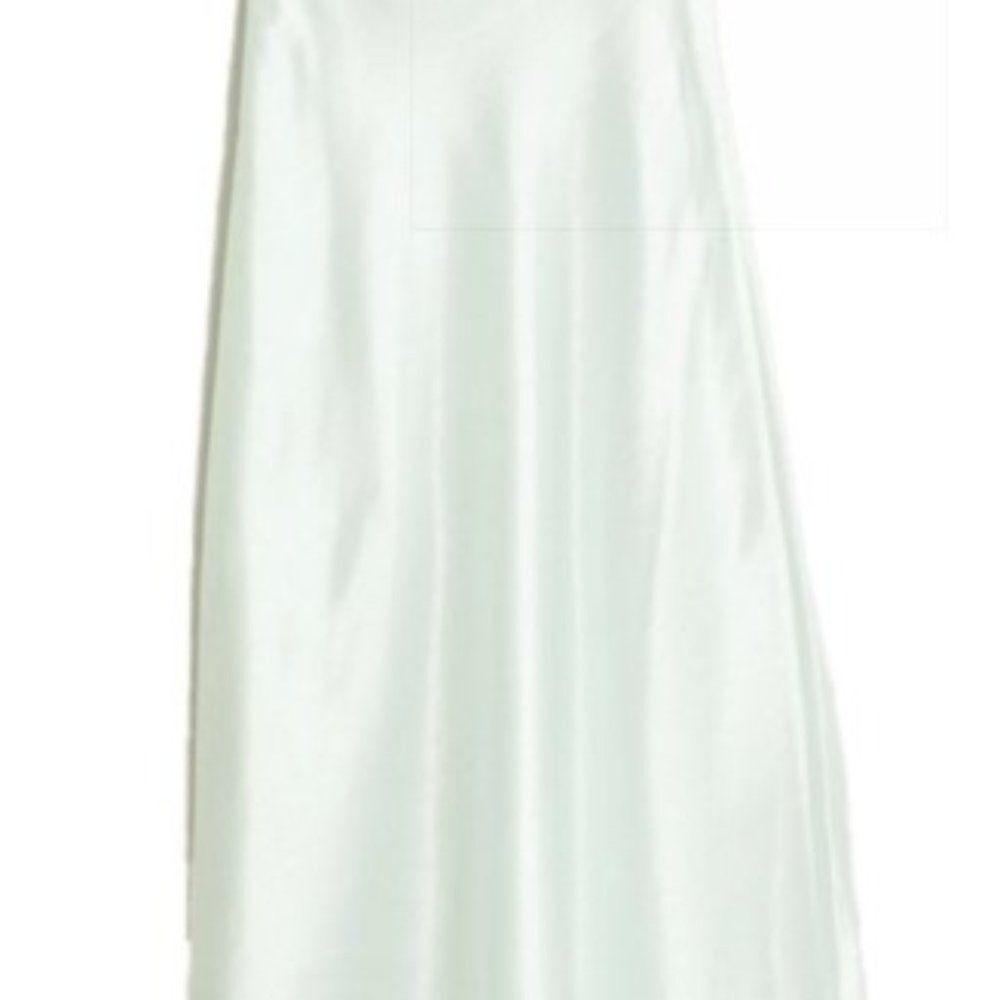 ***** Double Zero Mint Silk Skirt  5191 Large  NWT Boutique